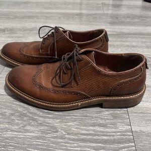 Vintage Foundry Co Men's Dress Leather Shoes Brown Size 10.5 Classic Oxford